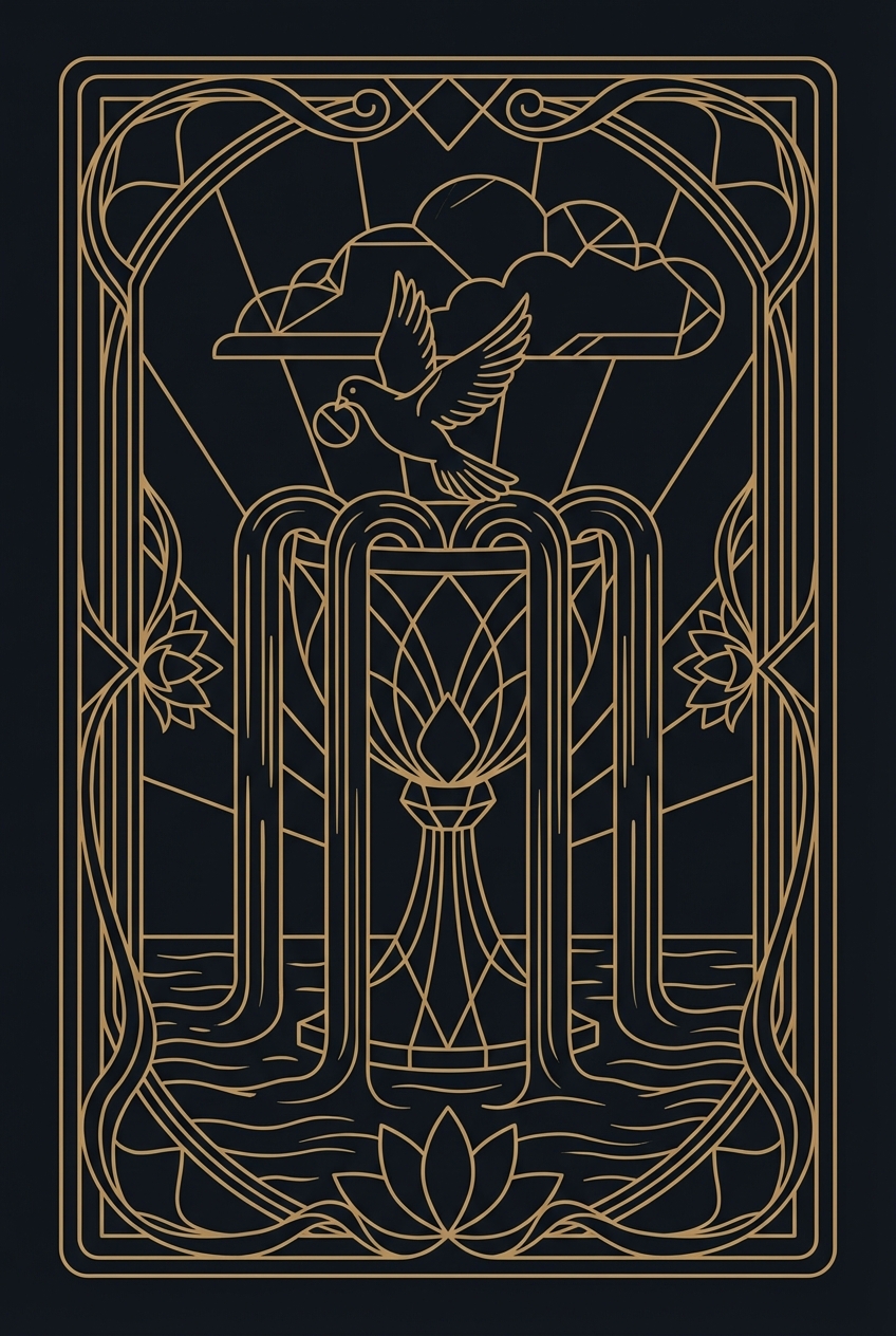 Ace of Cups tarot card illustration